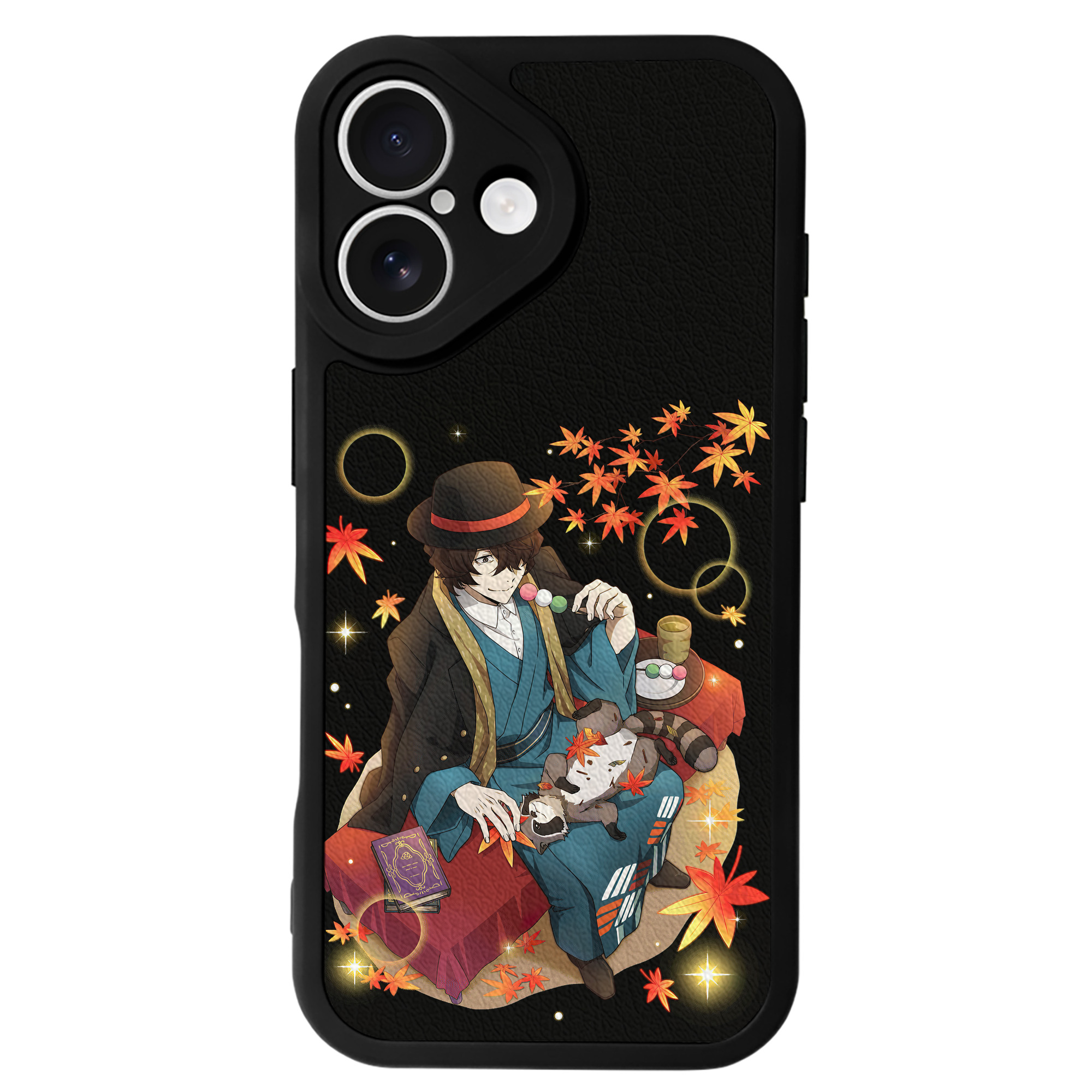 （画像用） 文豪ストレイドッグス Bungo Stray Dogs 【iPhone 16シリーズ対応】シリコンスマホケース（レザー調） 材質：シリコン